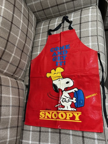 Vintage snoopy pvc apron - snoopy,