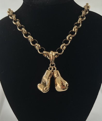 Large heavy 9ct - heavy, boxing