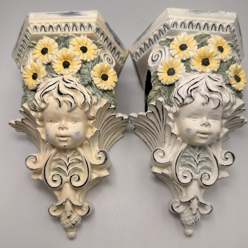 Vintage cherub curtain rod - vintage,