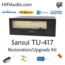Sansui TU-417 tuner capacitor rebuild restoration recap upgrade kit repair