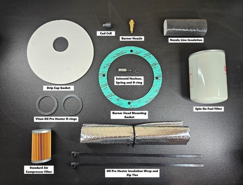 Waste oil heater parts - waste,