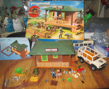 Playmobil 6936 Oambati Station Safari Wildlife w Animal Area Complete Manual+Box