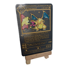 Pokemon Gold Metal Card –