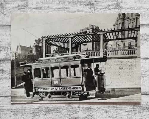 Postcard stuttgart railcar - postcard,