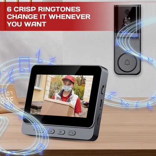 Wireless video door - video, bell