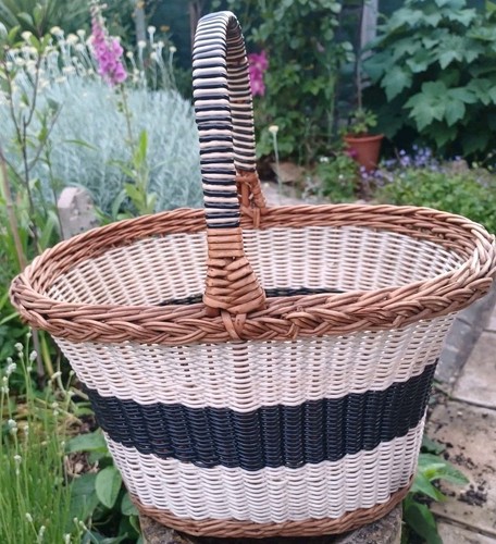 Vintage wicker plastic - , woven