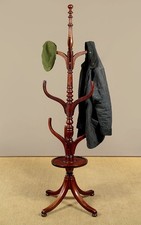 Antique Mahogany Hall Tree Hat