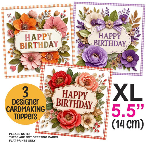Card toppers for - 3,