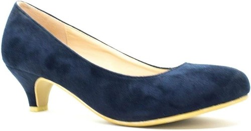 Ladies kitten heel pumps - kitten, court