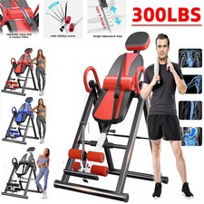 300lbs Heavy Duty Gravity Inversion Table Back Therapy Fitness Inverter Machine
