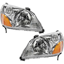 Driver & Passenger Side Headlights For Honda Pilot 2003-2005 Halogen EX EX-L LX