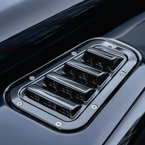 Gloss black heater wing top - gloss,
