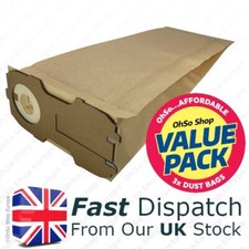 3 VORWERK Vacuum Cleaner Paper Dust Bags To Fit: ET118, ET340
