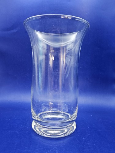 Clear glass hurricane vase - vase,
