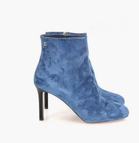 Chanel boots size 5 suede - chanel, 6.5