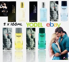 5 X 100ml Mens Aftershave Gift Set Perfume Hidden Code, Regenerate Sports Eau De