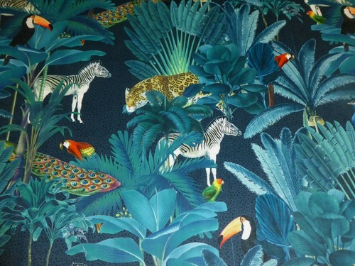 Dark blue tropical - dark,