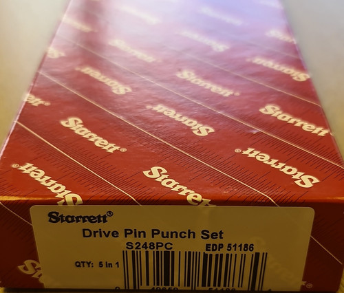 Starrett drive pin punch set - drive,