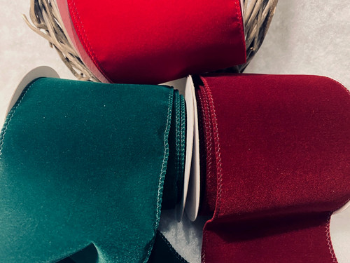 Wired velvet ribbon choice - velvet,