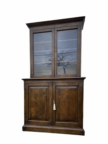 Vintage oak glazed wood - glazed,