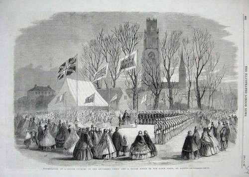 Old antique print 1860 - old,