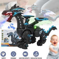 Electric Walking Dinosaur Toy With Light Wings Interactive Toy For Children Gift
