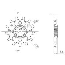 SUNSTAR S STEEL SPROCKET P520