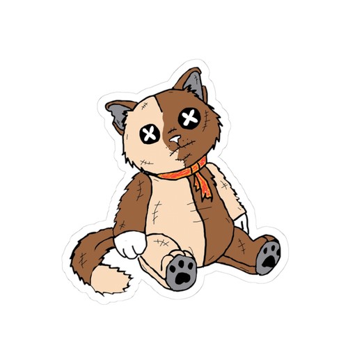Ragdoll cat kiss - kiss-cut, stickers