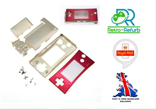 Gold red full housing shell - red,