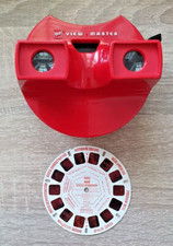 VINTAGE VIEWMASTER MODEL K / 11 SPACE VIEWER RED 1970's RARE EARLY GAF   P426