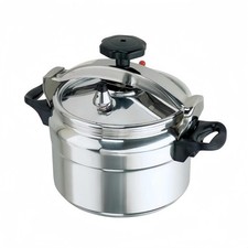 7L Aluminium Pressure Cooker Quick with Lid Latch Indicator Explosion-Proof