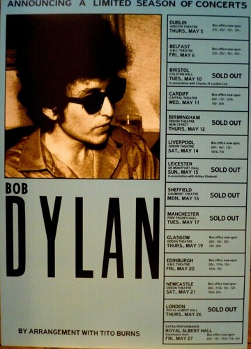 Bob dylan concert promo poster - promo,