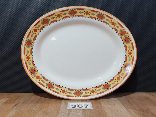 Bovey pottery oval serving - 10",