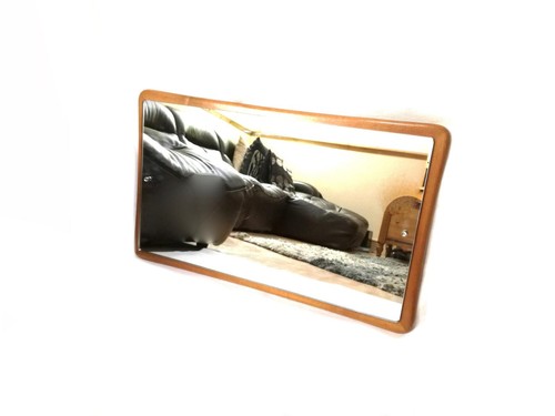 Vintage solid teak - mirror, /