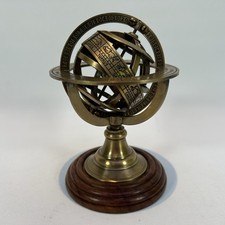 Vtg Brass Armillary Sphere, A