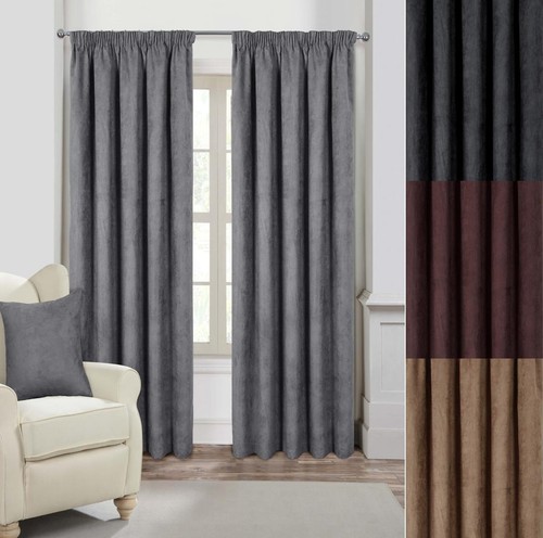 Faux suede lined pencil - lined, 3"