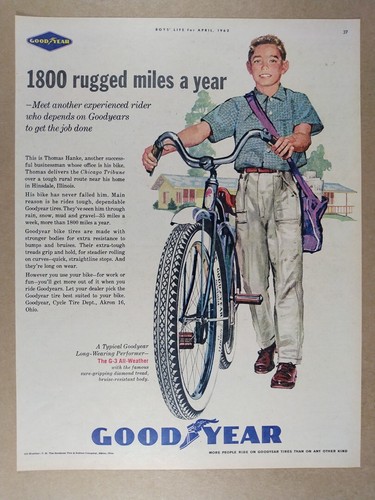 1962 goodyear bike tires - goodyear,