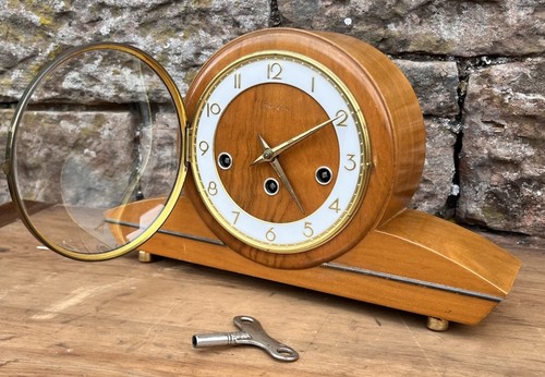 Hermle art deco mantle clock - mantle,