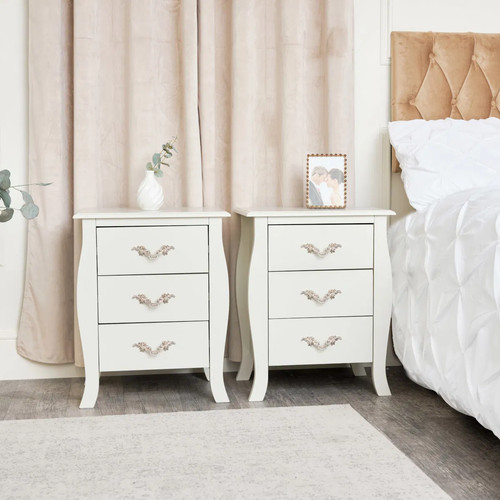 Pair drawer bedside - 3,