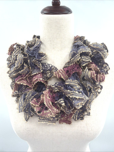 Handmade ruffle yarn - handmade, scarf