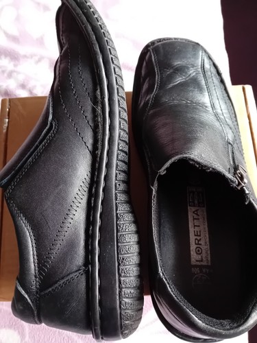 Loretta black leather - loretta,