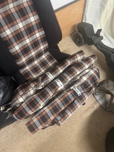 Orange carla check - orange, seat