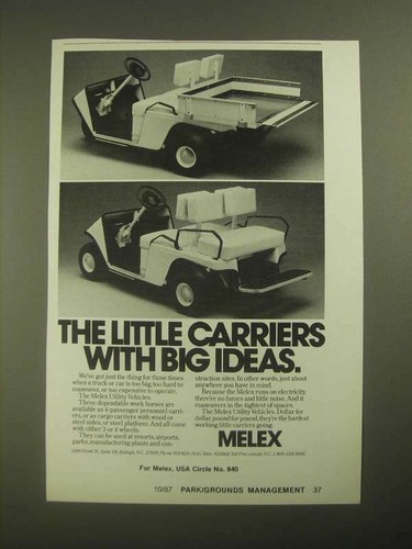 1987 melex utility vehicles - melex,