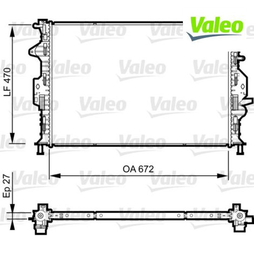 Radiator engine cooling valeo - cooling,