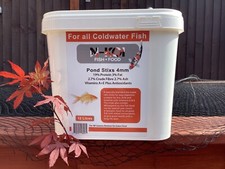 Goldfish Food Pond Stixs 12L by N-KOI For Shubunkins Sarasa Comets Inc Delivery