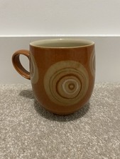 Denby Chilli Fire Burnt Orange Swirls Design Mug VGC