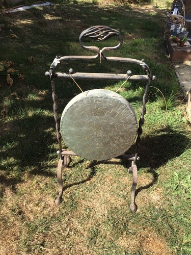 Large burmese gong wrought - large,