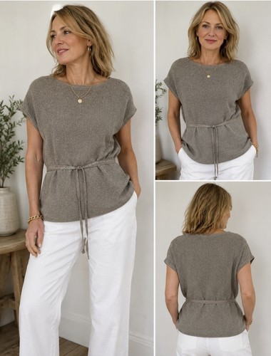 Sarah pacini taupe textured - pacini,