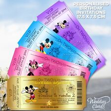 Disney Birthday Invite Card