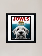 Funny Bedlington Terrier and